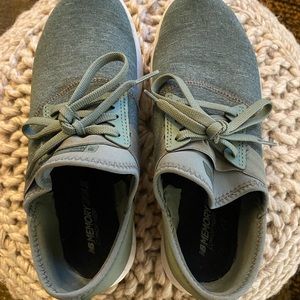Women’s New Balance Sneakers. Size 7.5 Sage green. Barely worn. Like new.